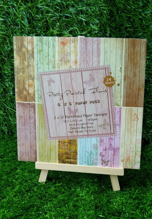 Pretty Paiuted Flower - 6*6 inch - Paperpack