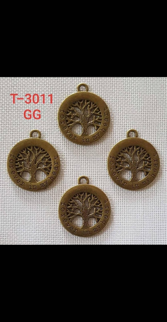 Round Tree Charms