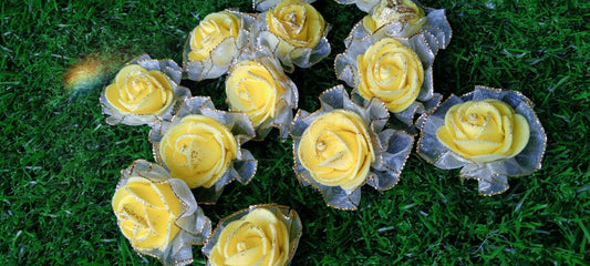 Yellow Net Foam Flower