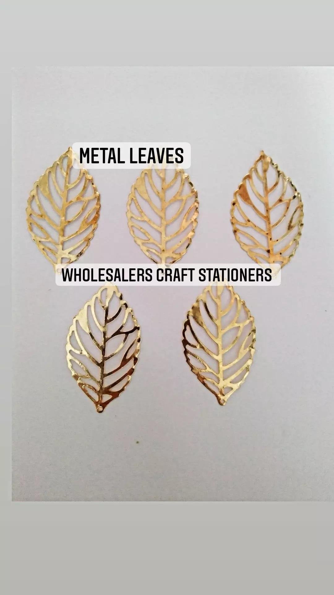 Metal Leaves-10pcs