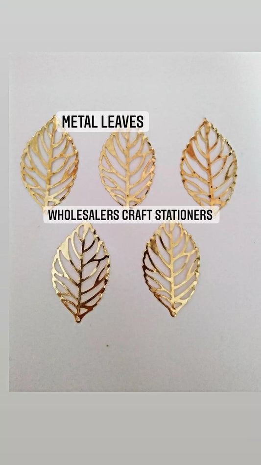 Metal Leaves-10pcs