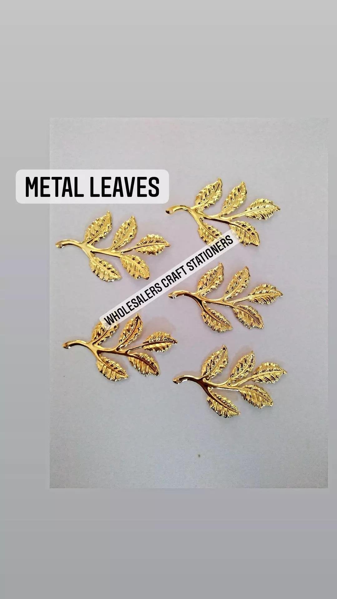 Metal Leaves-10pcs