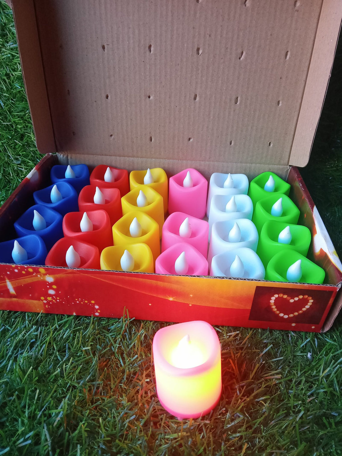 Multi Led Candle Light - 24Pcs