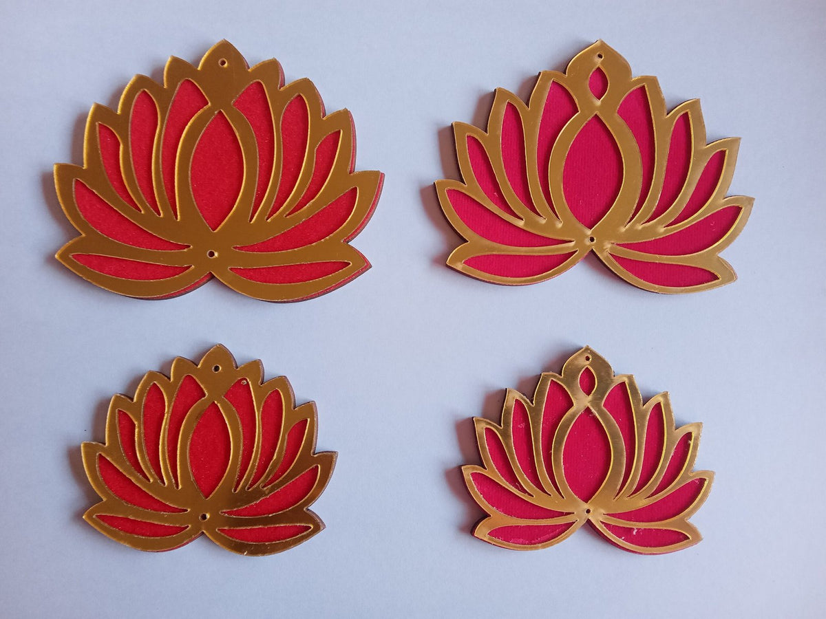 Dark Pink Lotus (3inch) - 10pcs