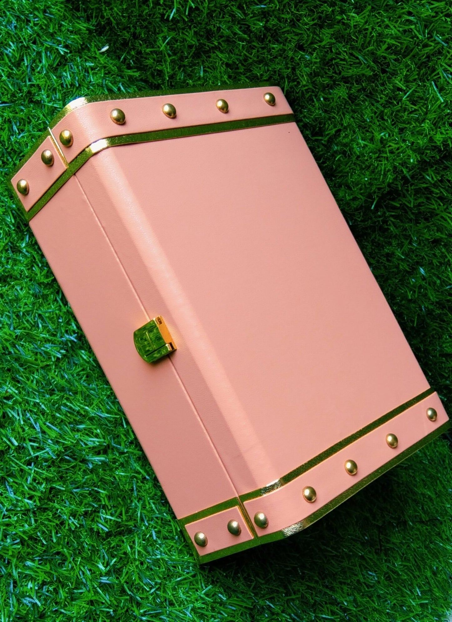 Leather Trunk Box (Peach) -10*7inch