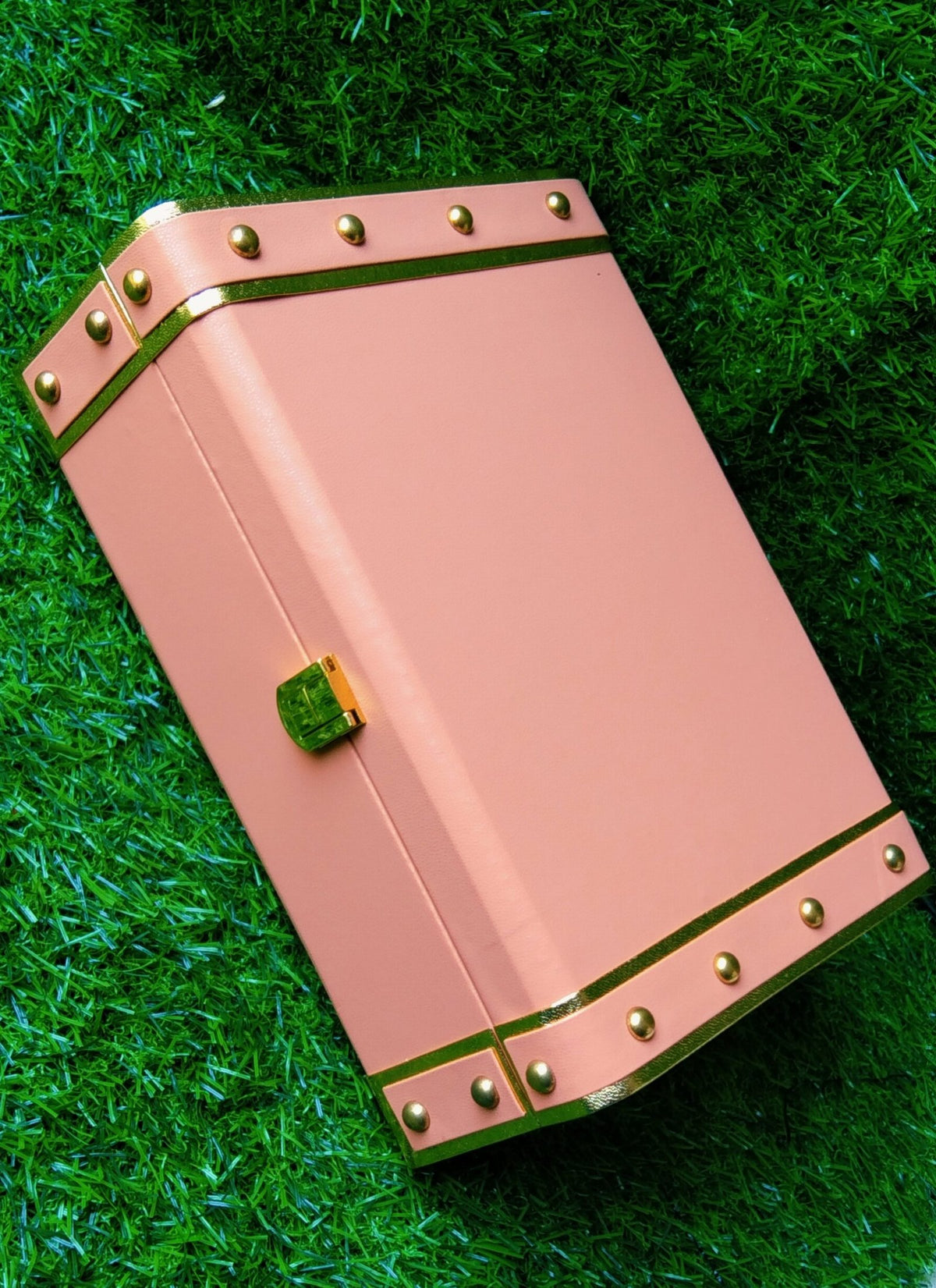 Leather Trunk Box (Peach) -10*7inch