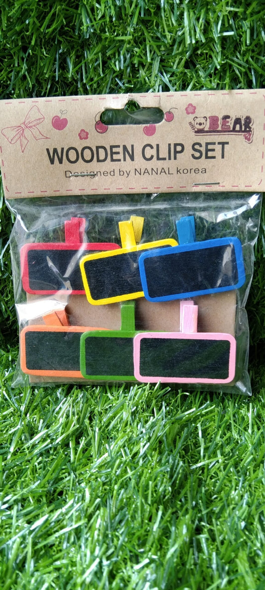 ChalkBoard Wooden Clip