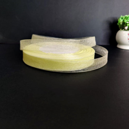 Cream Organza Ribbon -1/2inch