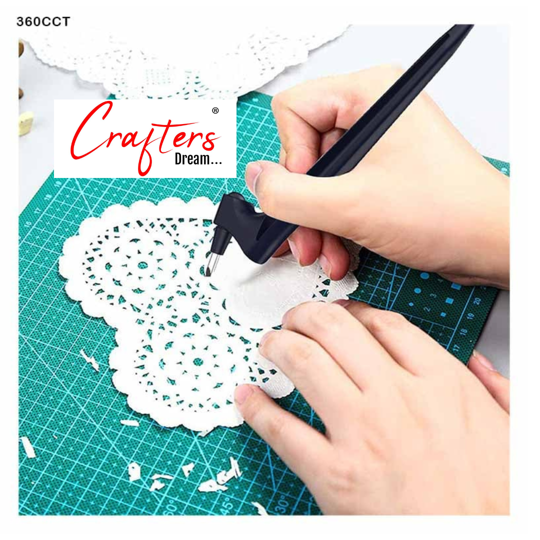 Paper Cutting Tool with 360 Degree Rotating Head