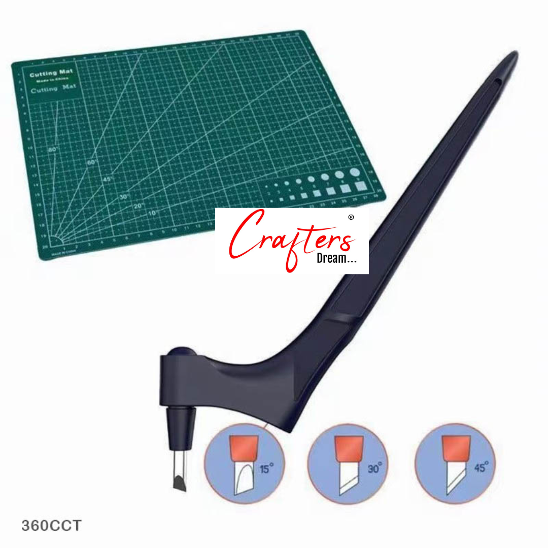 Paper Cutting Tool with 360 Degree Rotating Head