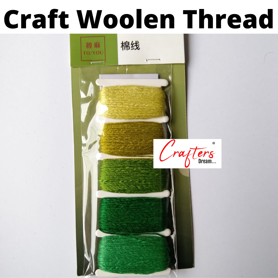 Woollen Threads Combo- 50 metre – Green theme