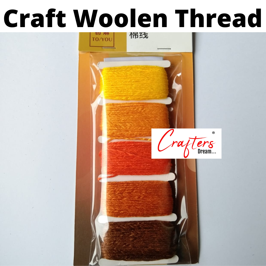 Woollen Threads Combo- 50 metre – Yellow theme