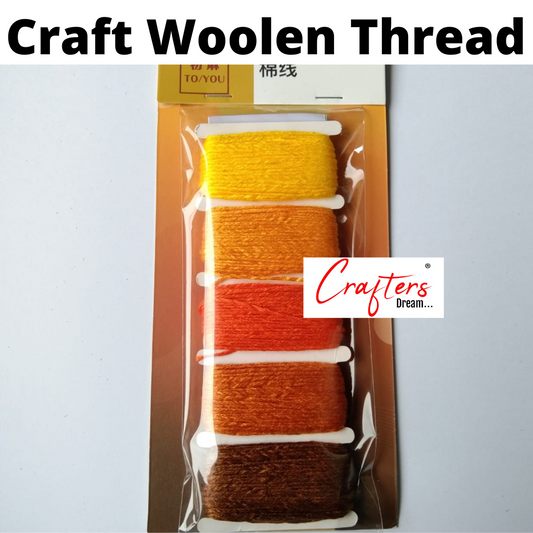 Woollen Threads Combo- 50 metre – Yellow theme