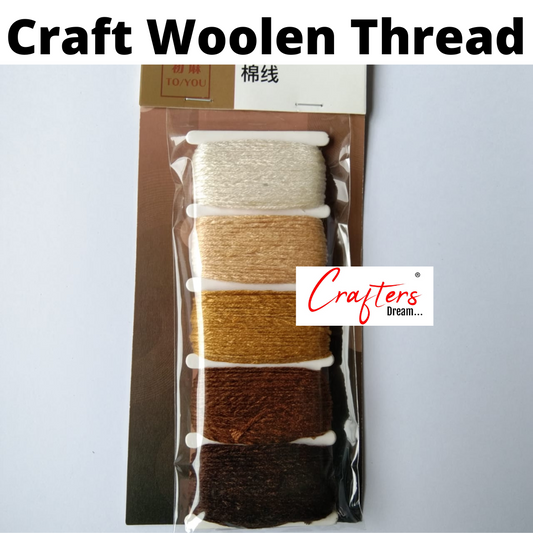 Woollen Threads Combo- 50 metre – Brown theme