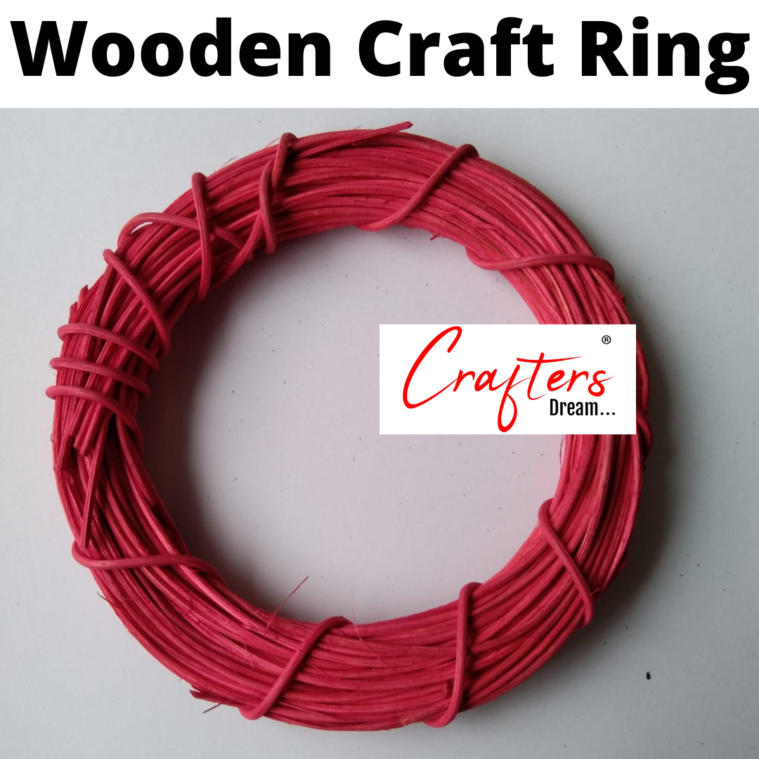 Wooden Craft Ring (Coloured)- 4inch