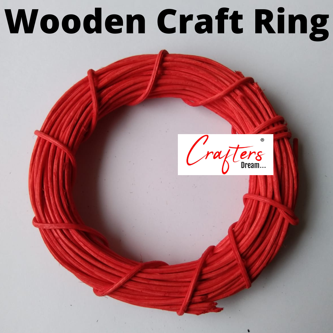 Wooden Craft Ring (Coloured) - 4inch