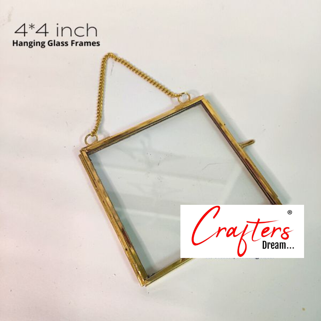 Vintage Glass Frame – 4*4 inch