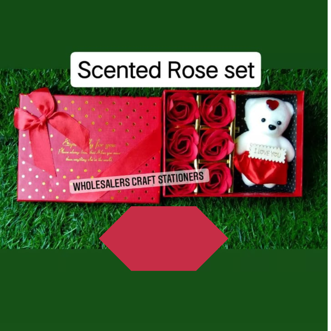 Teddy With Rose (Red)- 02