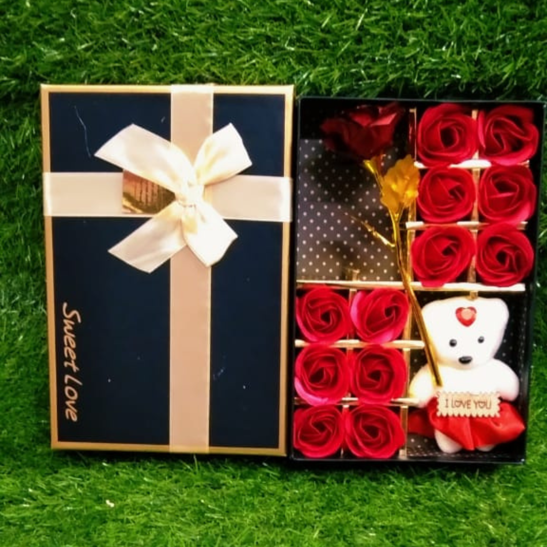 Teddy with Rose set - 01