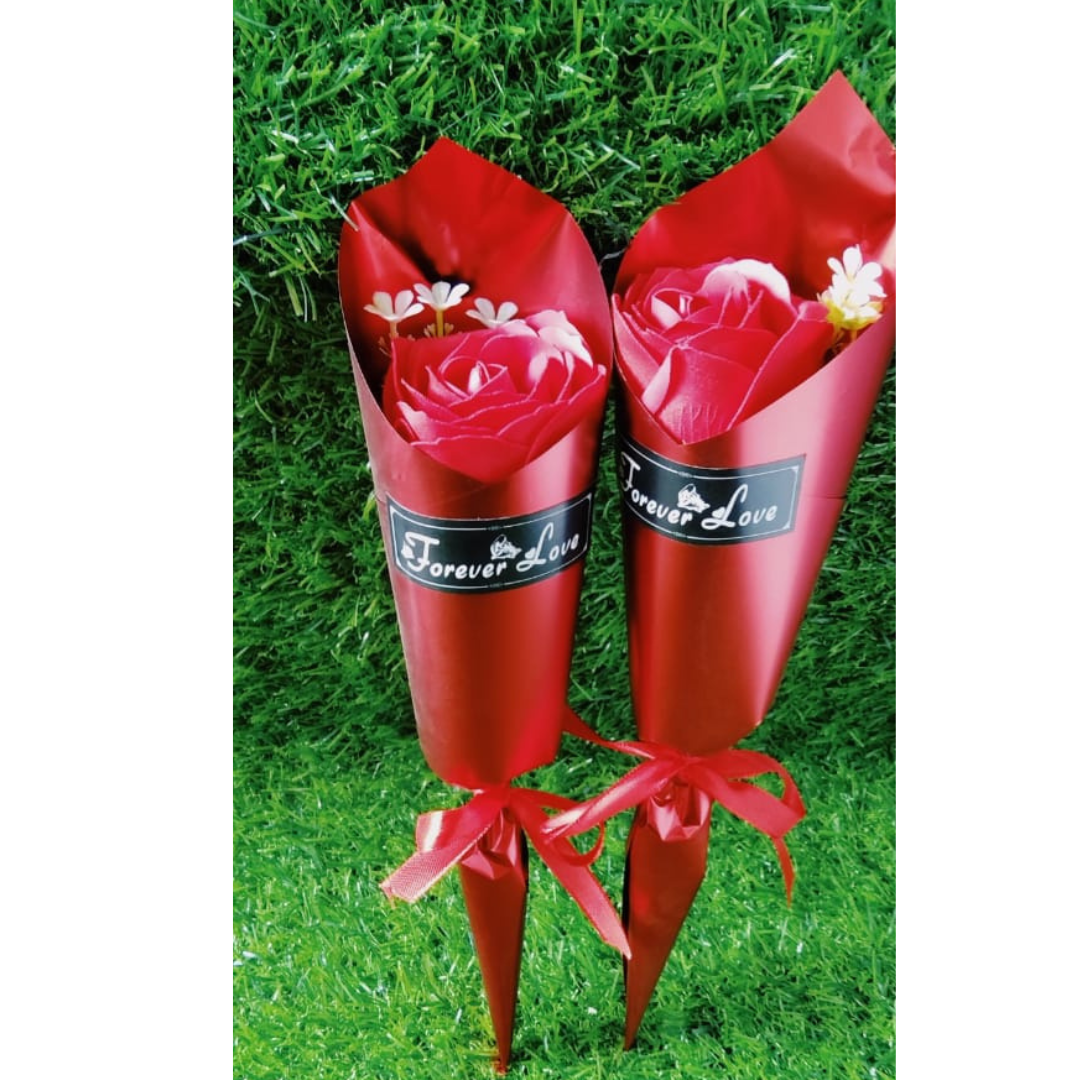Scented Rose Bouquet (Red) - 1Pc