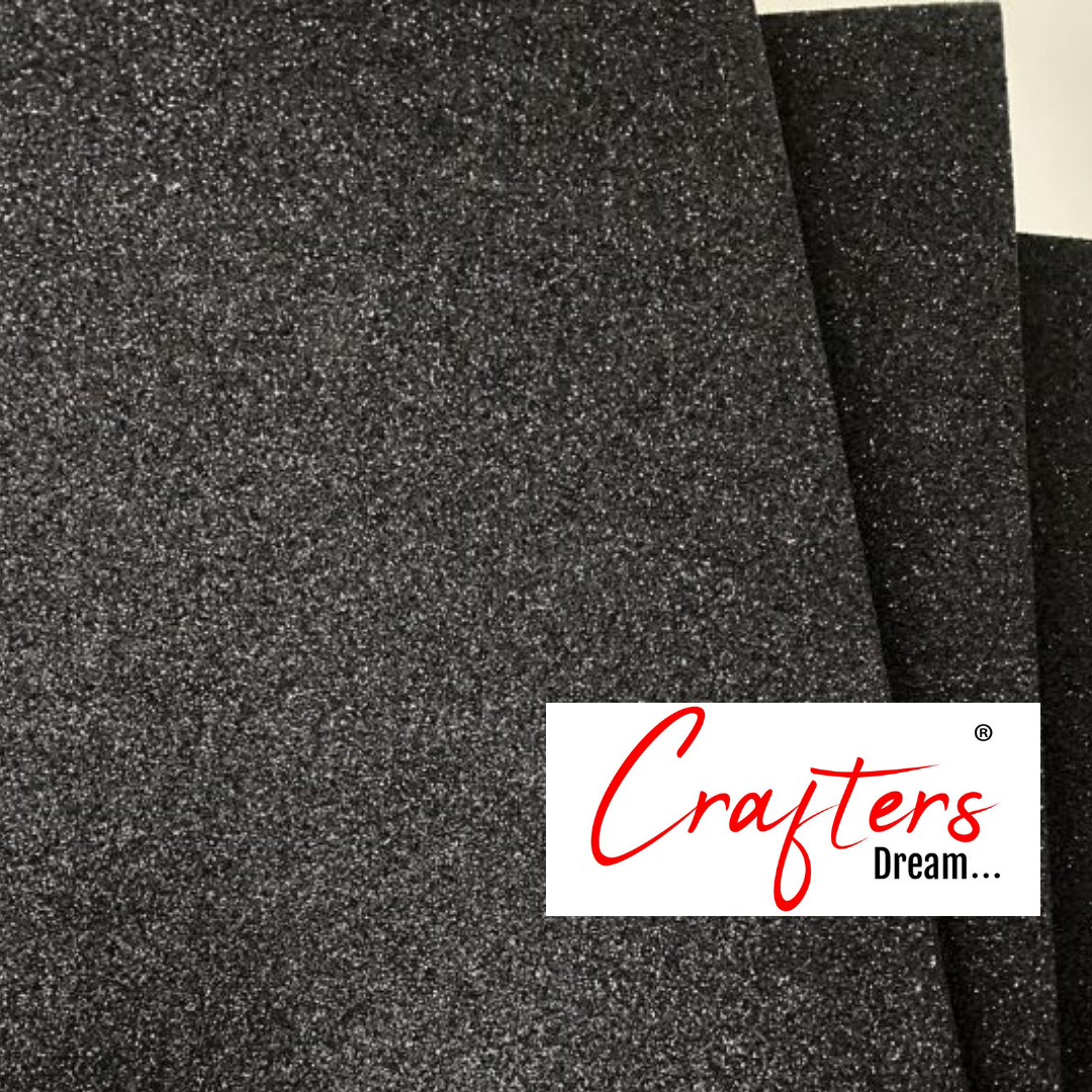 Glitter Foam Sheet - Black