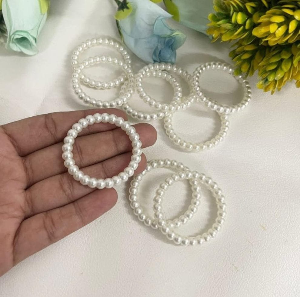 Pearl Ring 4.5cm - 10pc