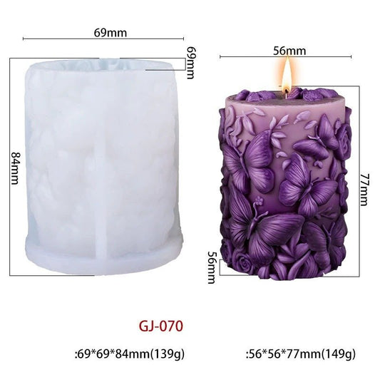Silicon Candle Mould (GJ070) - 1pc