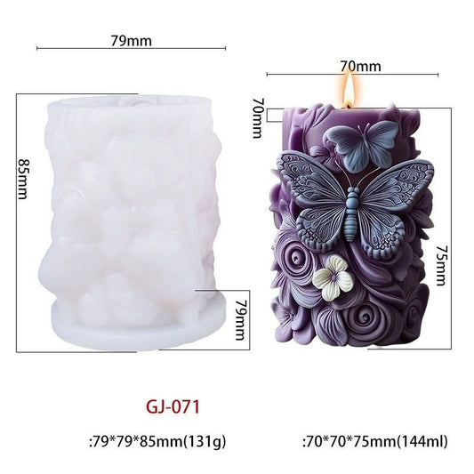 Silicon Candle Mould (GJ071) - 1pc