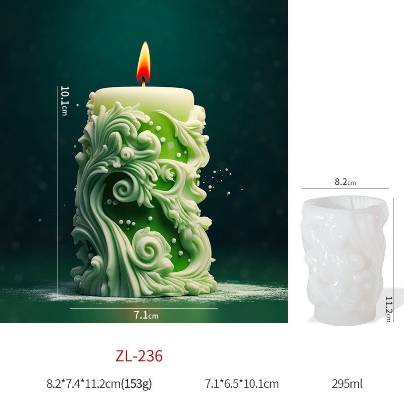 Silicon Candle Mould (ZL236) - 1pc