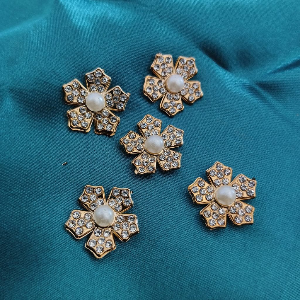 Mini Flower Studd Gold - 10pc