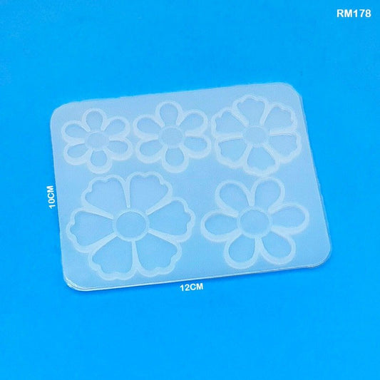5 Flower Silicon Mould (RM178)