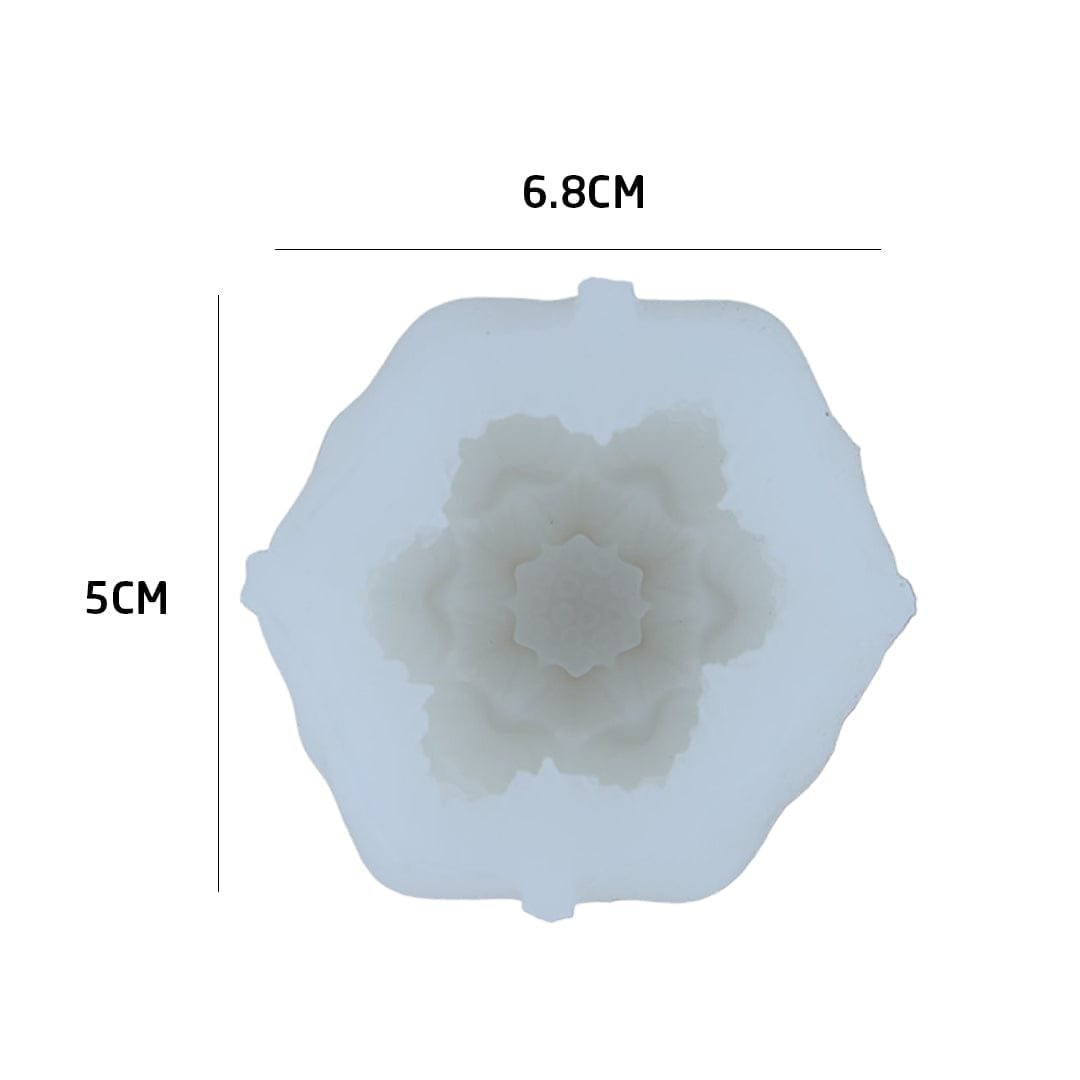 Handmade 3D Lotus Flower Candle Mould - (HM0190)