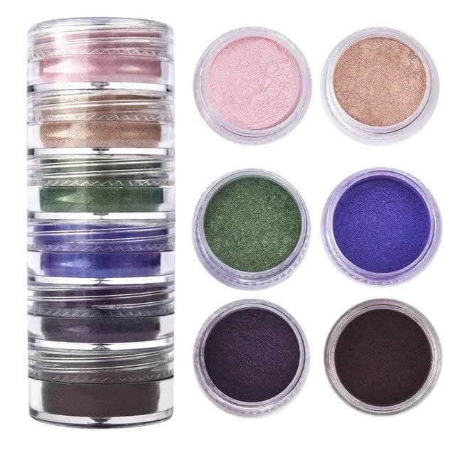 6 Shade Pearl Mica Powder (J) (123010)