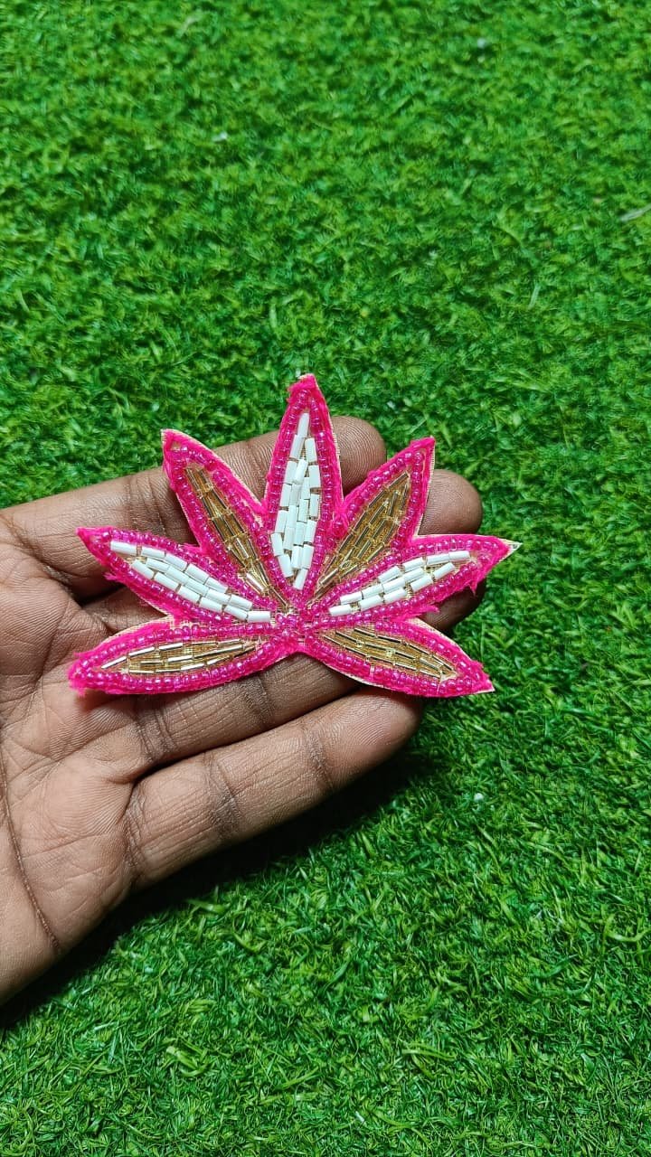 Pink Lotus Bullian Buti Patches - 10pc