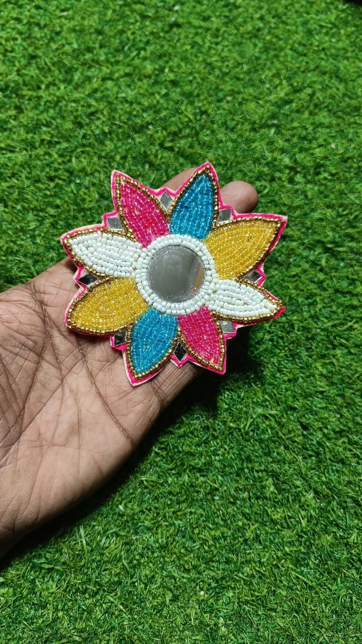 Multi Flower Buti Patches - 10pc