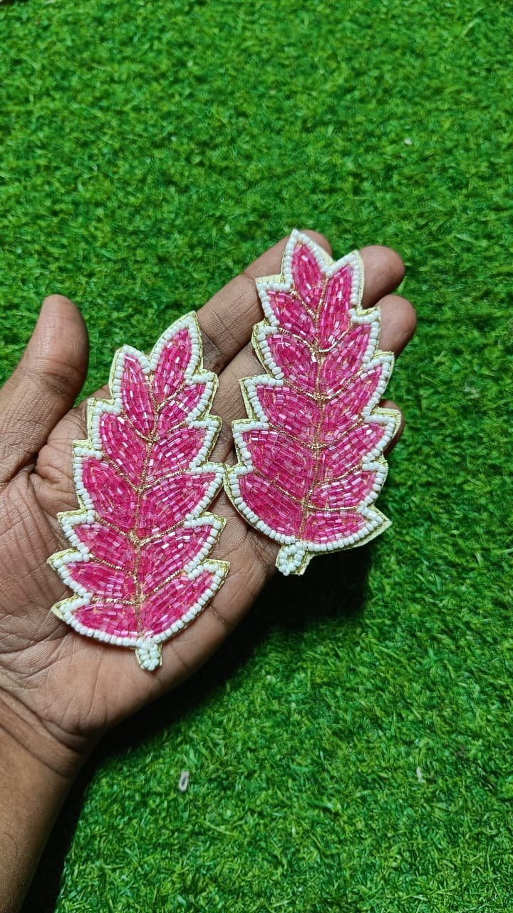 Leaf Buti Patches Pink - 10pc