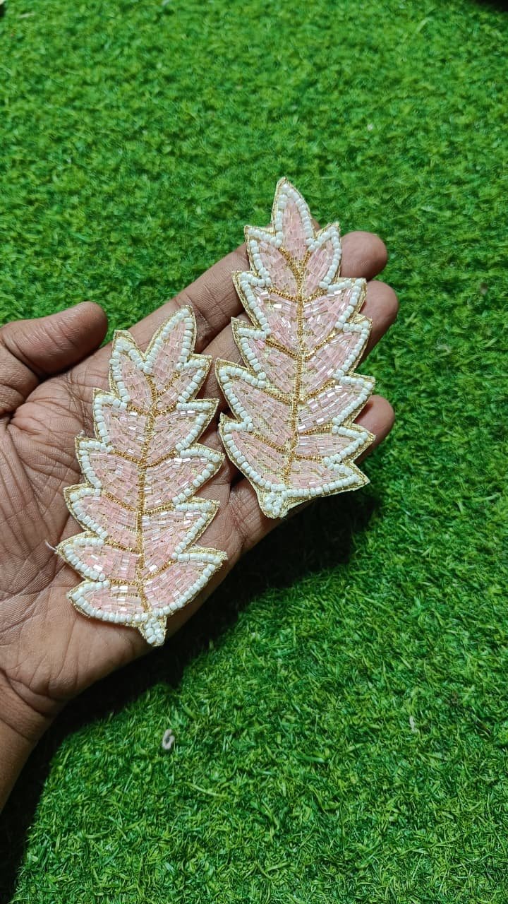 Leaf Buti Patches Baby Pink - 10pc5