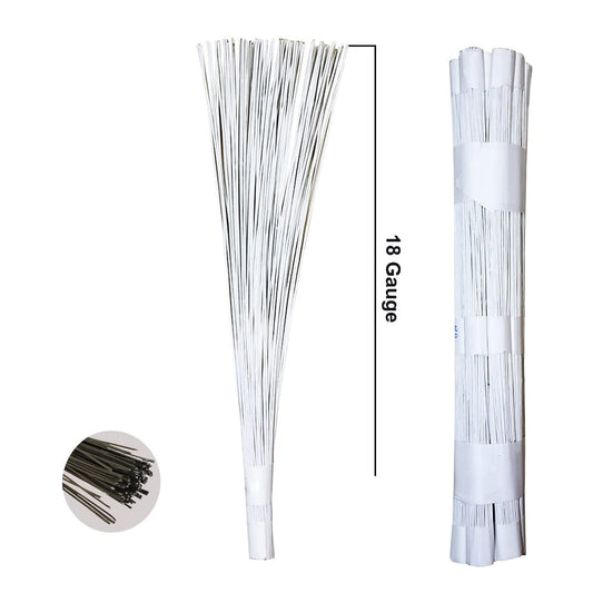 White 18 Gauge Wire 12inch (WR18WE) - 100pc