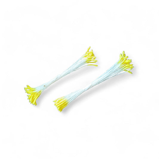 Artificial Micro Yellow Pollen (No7) - 2 Bunches