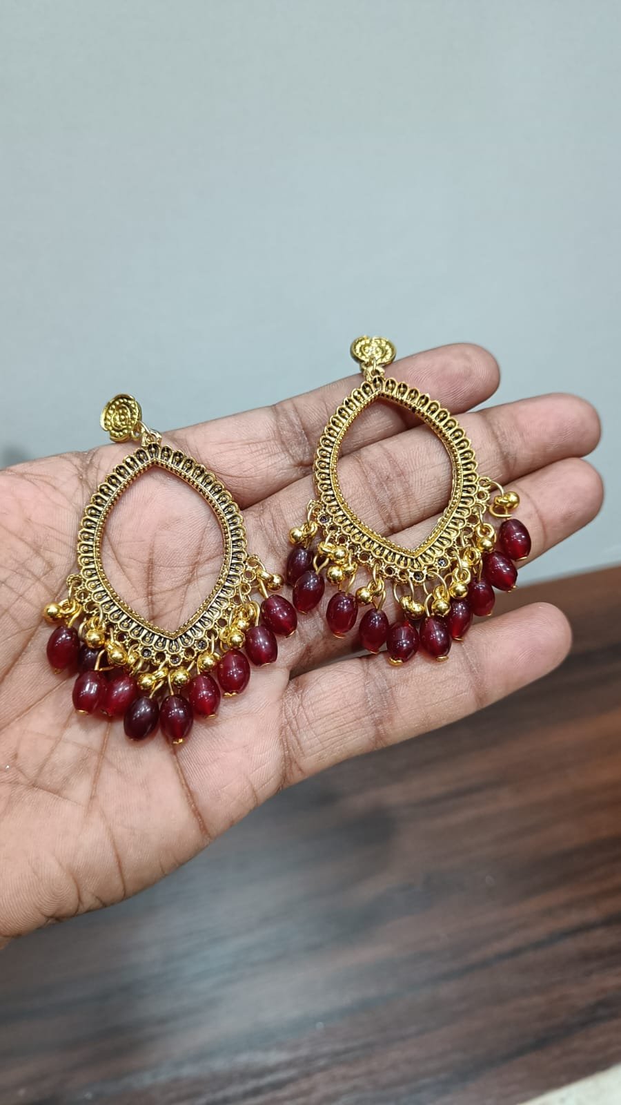 Colorful Drop Resin Jhumka - 2pc