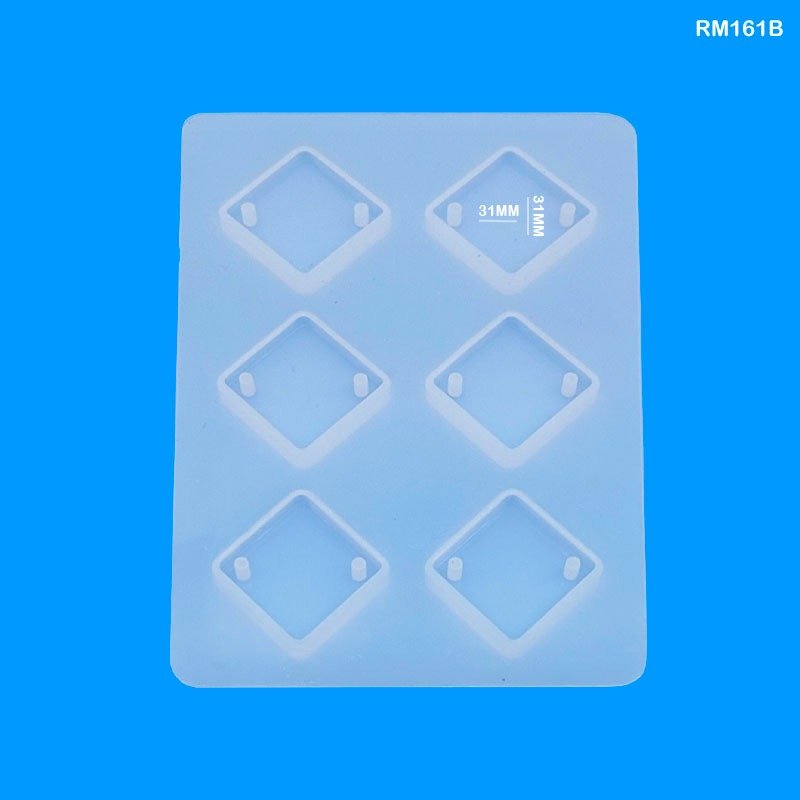 Rakhi Silicone Mould 6 Cavity Rhombus (RM161B)