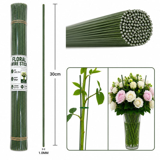 Green Floral Stem Wire 500gm (1.0mm*30cm)