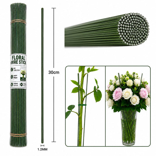Green Floral Stem Wire 500gm (1.2mm*30cm)