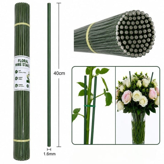 Green Floral Stem Wire 500gm (1.6mm*40cm)