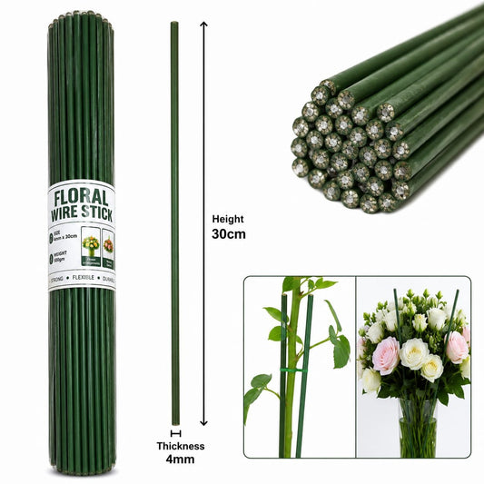 Green Floral Stem Wire 500gm (4mm*30cm)
