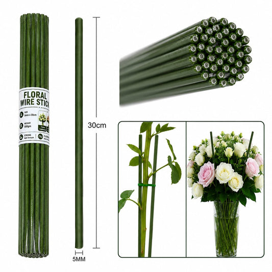 Green Floral Stem Wire 500gm (5mm*30cm)