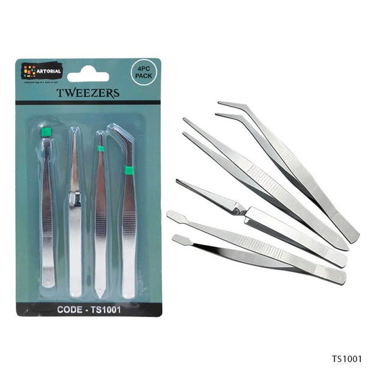 Tweezer SS (TS1001) -4pc