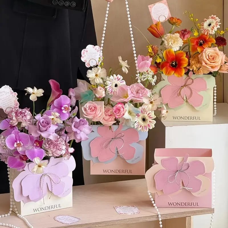 "Wonderful" Flower Bag - 1pc