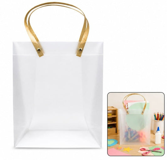 TRANSPARENT PVC GIFT BAG 20X25X8CM (MAKPLBG02) - 1pc