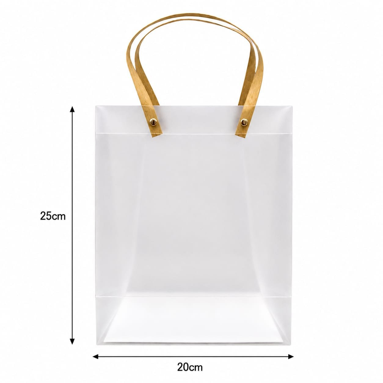 TRANSPARENT PVC GIFT BAG 20X25X10CM (MAKPLBG03) - 1pc